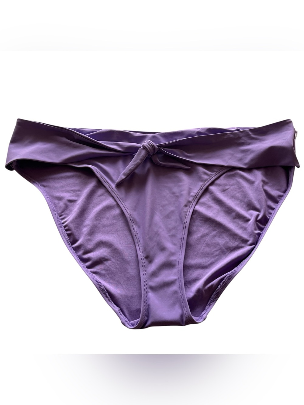 Old Navy 3X Purple Lavender High Waist Bikini Bottom Swim Tie Front NWT